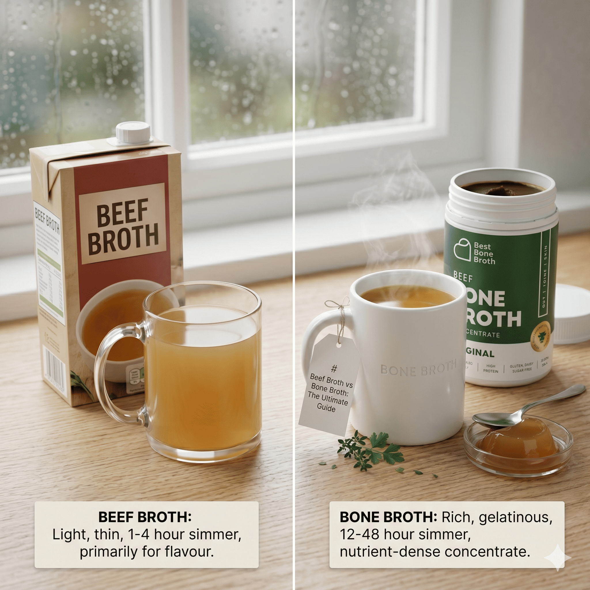 Beef Broth vs Bone Broth: What's the Real Difference? - Best Bone Broth ...