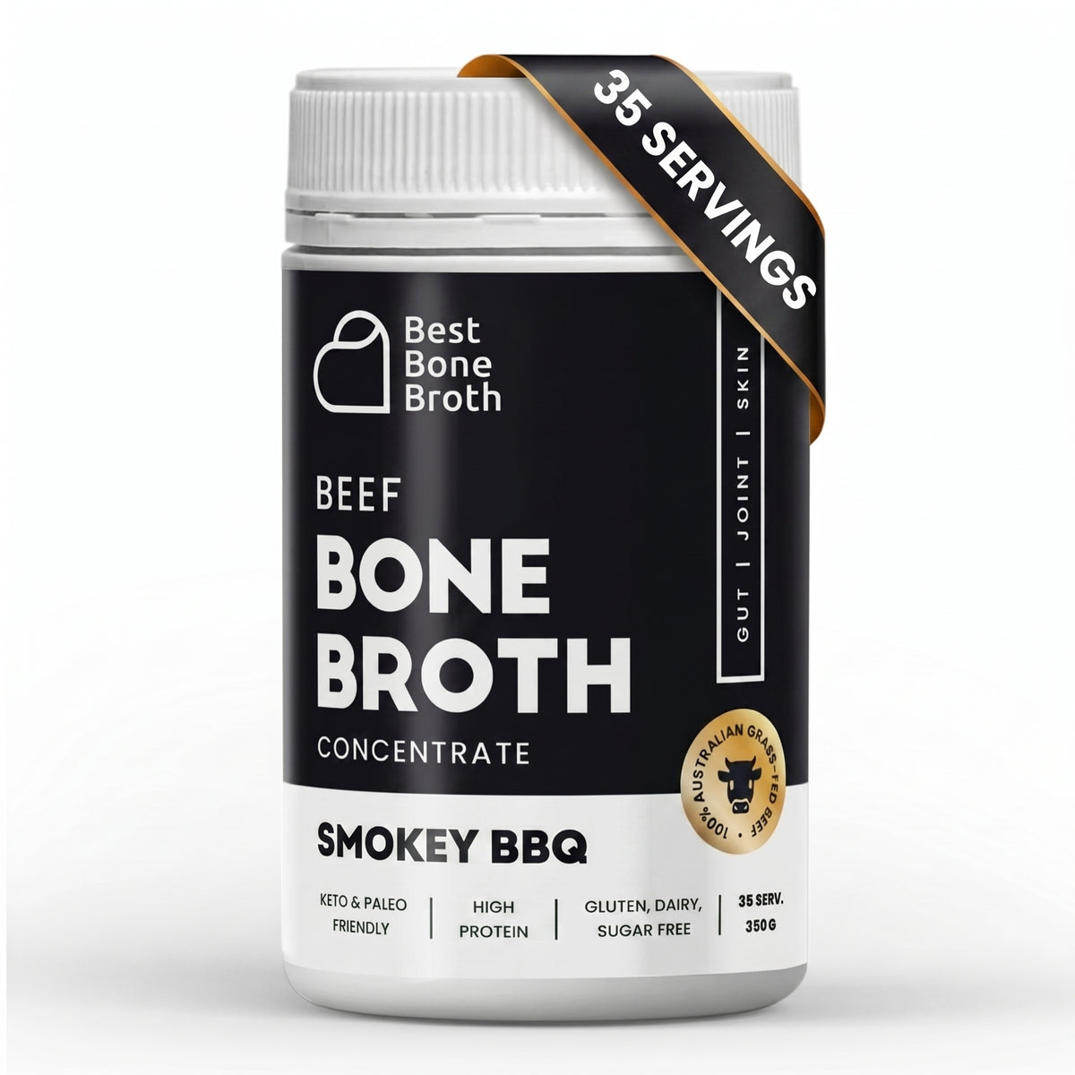 Smokey BBQ Beef Bone Broth Concentrate - 350g (35 Servings)